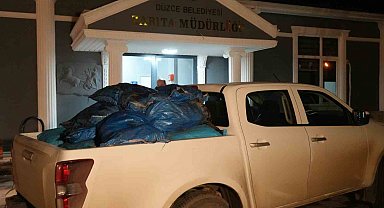 Düzce'de zabıtadan kaçak kömür denetimi