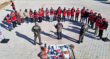 Elazığ'da orman ve kırsal alan yangınlarına müdahale eğitimi