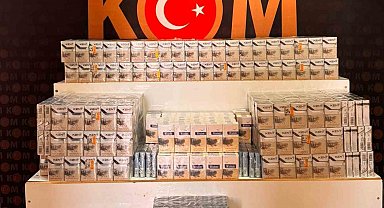 Erciş'te bin 700 paket gümrük kaçağı sigara ele geçirildi