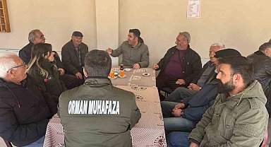 Erzincan'da orman ekipleri halkı bilgilendiriyor