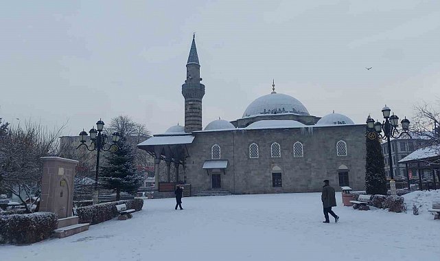Erzurum'da kar yağışı etkili oldu