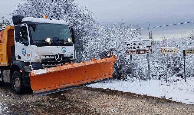 Eskişehir Büyükşehir Belediyesi'nden kar mesaisi