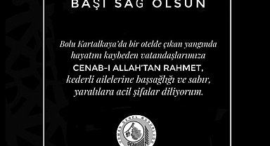 Eskişehir Orman Bölge Müdürlüğü'nden taziye mesajı