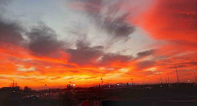 Fatih'te gün doğumu manzarası mest etti