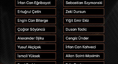 Fenerbahçe'nin Midtjylland maçı kamp kadrosu açıklandı