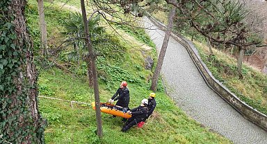 Giresun Kalesi'nde arama-kurtarma eğitim gerçekleştirildi