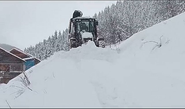 Giresun'da karla mücadele