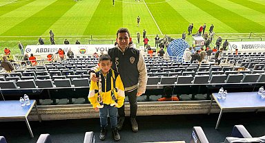 Görme engelli Abdullah'ın statta maç hayali gerçek oldu