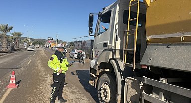 Hafriyat kamyonlarına ceza yağdı