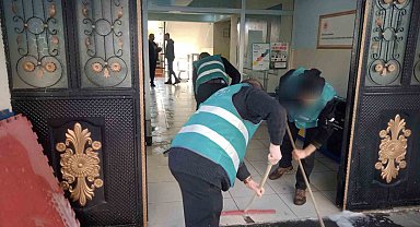 Hakkari Denetimli Serbestlik Müdürlüğünden okul temizliği