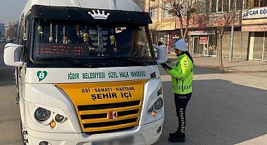 Iğdır'da trafik denetimleri