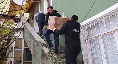 İhtiyaç sahiplerine soba dağıtılıyor