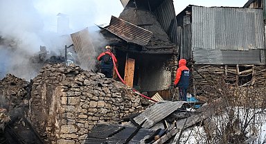 İspir'de korkutan yangın