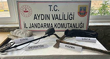 İzinsiz kazı yapan 2 şüpheli suçüstü yakalandı