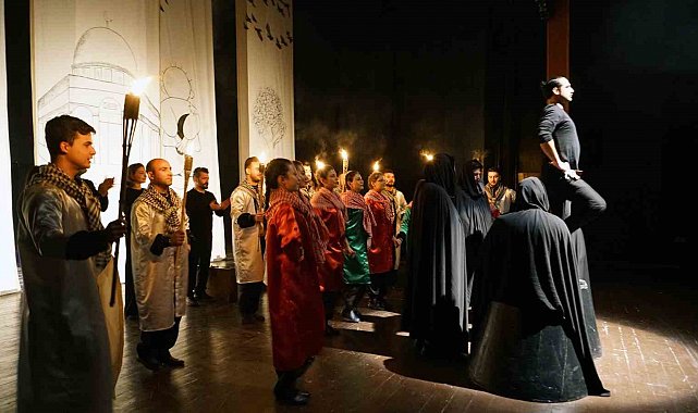 Kahramanmaraş'ta Filistin mücadelesi tiyatro sahnesinde