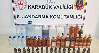 Karabük'te sahte alkol operasyonu