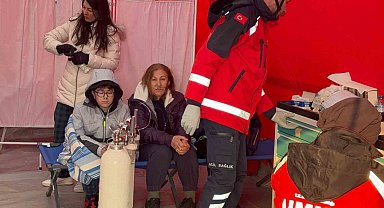 Kartalkaya'da sahra hastanesi kuruldu