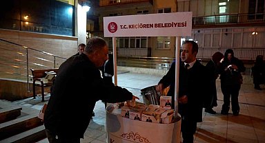 Keçiören Belediyesinden kandil simidi ikramı