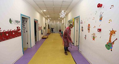 Kepez'in kreşleri dezenfekte edildi