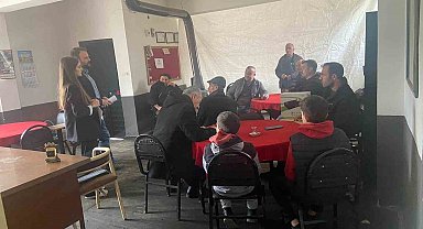 Kıraathanede erkeklere kadına yönelik şiddete karşı farkındalık seminer verildi