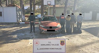 Kırklareli'nde 40 düzensiz göçmen yakalandı