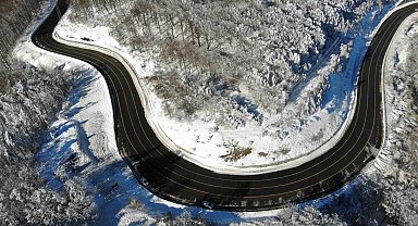Kırklareli'nin beyaza bürünen yüksek kesimleri, karın ve doğanın uyumunu gözler önüne seriyor