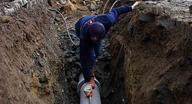 Konuralp bölgesinde kanalizasyon yenileme çalışması