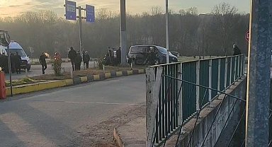 Köy muhtarları kaza geçirdi: 2 yaralı