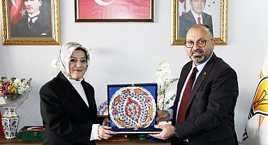 Kütahya OSB yönetiminden Başkan Ceyda Çetin Erenler'e tebrik ziyareti