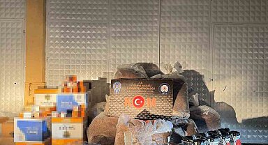 Kütahya'da kaçak tütün ve sigara operasyonu