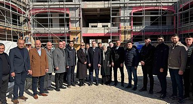 MAGİNDER yeni çarşı inşaatında inceleme yaptı