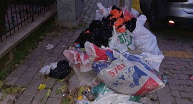 Mahalle sakinlerinin 'çöp' tepkisi