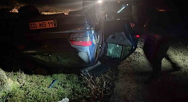 Mardin'de devrilen otomobilde 4 kişi yaralandı