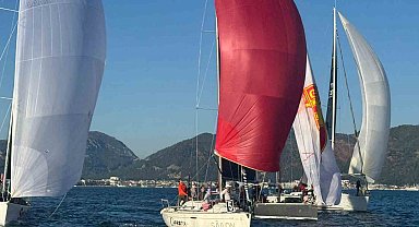 Marmaris'te kış trofesi rüzgarla başladı