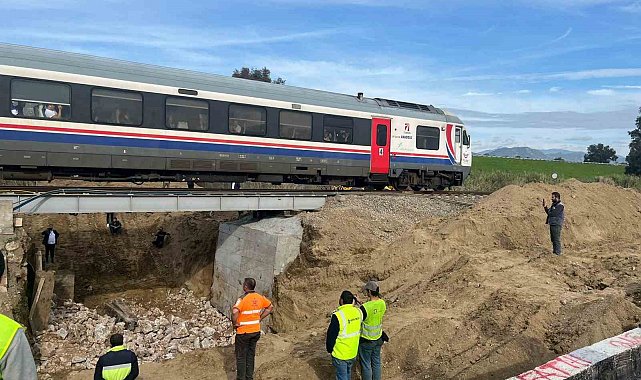 Menfez çalışması nedeniyle durdurulan tren seferleri başladı