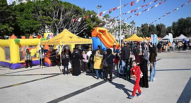 Mersin'de ara tatile giren öğrenciler için etkinlik alanı oluşturuldu