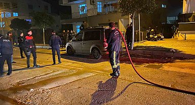 Motorunu bağlattıran babasına kızıp, kendini ve aracı yakmak istedi