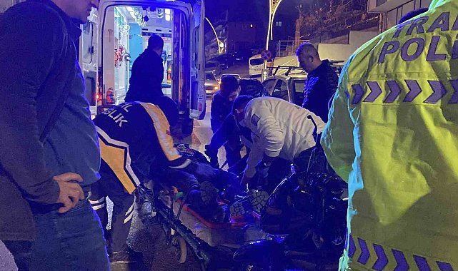 Motosikletler çarpıştı: 1 yaralı