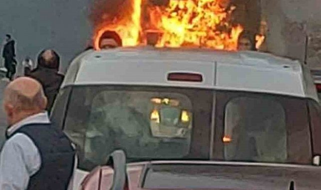 Muğla'da otobüs yangını