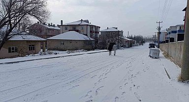 Muradiye'de kar yağışı