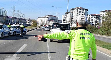 Ordu'da bir haftada yaklaşık 17 bin araç ve sürücüsü denetlendi