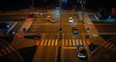 Ordu'da yaya güvenliği için ledli sistem devrede