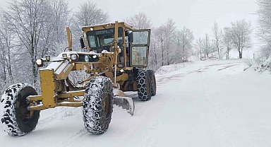 Ordu'nun yüksek kesimlerinde karla mücadele çalışmaları