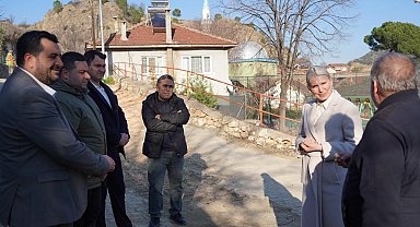 Orhangazi Mahallesindeki çalışmaları kontrol etti