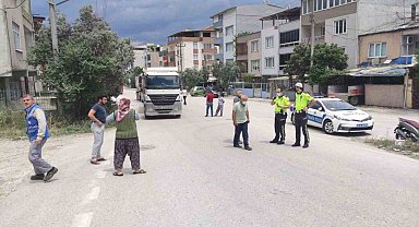 Orhangazi'de ağır taşıtlar tehlike saçıyor