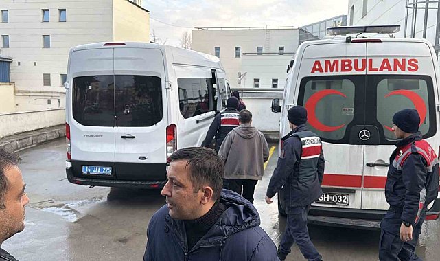 Otel yangınına ilişkin gözaltına alınanlar sağlık kontrolü için hastaneye getirildi