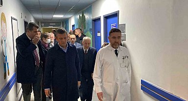 Özgür Özel, otel yangınında yaralananları hastanede ziyaret etti