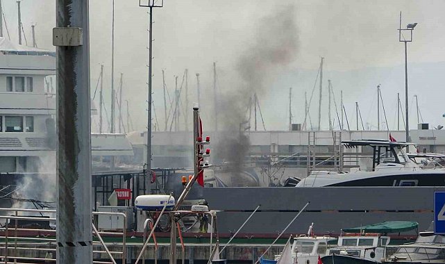 Pendik Marina'da yakıt deposunda yangın