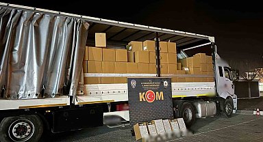 Polis 6 milyon adet boş makaron ele geçirdi