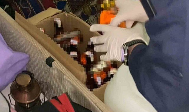 Sahte alkol üretip ticaretini yapan şahıs operasyonla yakalandı